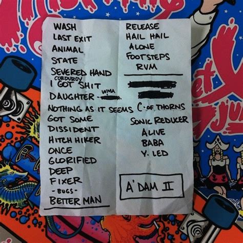 Tour 2023 and 2022 North American Tour. . Pearl jam setlist